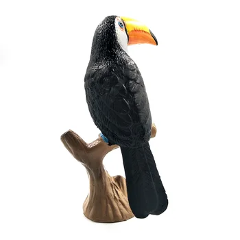 DIY Simulácia Toucan Cockatoo Animal Model Vták Papagáj Figúrka domova miniatúrne víla, záhradné dekorácie, doplnky, moderný