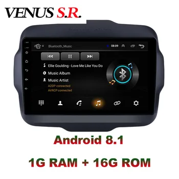 VenusSR Android 8.1 2.5 D auta dvd Pre JEEP Renegade Rádio 2016-2020 multimédiá GPS Rádio stereo gps navigácie