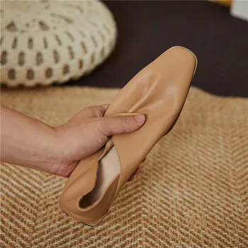 MORAZORA 2020 Nový príchod ženy čerpadlá pravej kože slip-on dámy topánky hrubé podpätky štvorcové prst príčinné šaty topánky