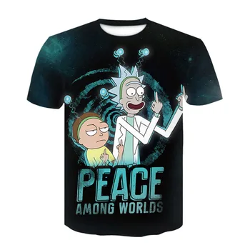 2020 Nové Letné Top Rick A Morty T Shirt Mužov Anime Tričko Čínske 3d Vytlačené T-shirt Hip Hop Tee Pohode Pánske Oblečenie