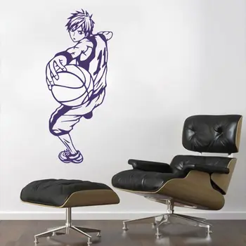 Kuroko Lopta Prejsť Na Stenu Odtlačkový Vinylové Nálepky Basketbal Športové Anime Domáce Dekorácie Vymeniteľné A002007