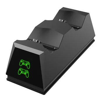 Dual USB Gamepad Nabíjacej Kolísky Prachotesný Prenosné Účtovná Výzdoba pre PS4 Slim Pro Ovládač Napájací Stojan Stanice