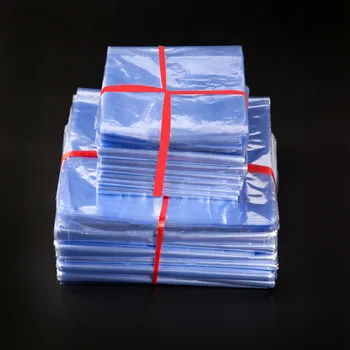 100ks/Veľa Transparentné PVC Zmršťovacej Sáčky pre Kozmetické Remesiel Balenie Membrány Shrinkable Plastové Fólie Dodávky Package Taška