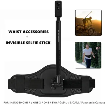 TUYU Nositeľné Pás Držiak Bullet Time Neviditeľné Selfie Stick Pre Insta360 JEDEN R X2 Späť Bar Insta 360 Panoramatické Príslušenstvo