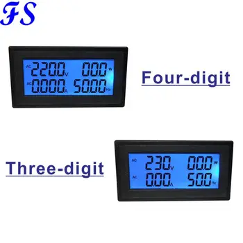 YB5140DM LCD Digitálny Voltmeter Ammeter 80-260V Napätie Prúd Meter účinník vysokofrekvenčnej Energie Tester PF AC 60-500V 20A 100A