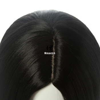 ROLECOS Hra Valorant Viper Cosplay Parochňu Viper Cosplay Vlasy 32 cm Čierna pokrývku hlavy Ženy Cosplay Syntetické Krátke Vlasy Rovné Vlasy