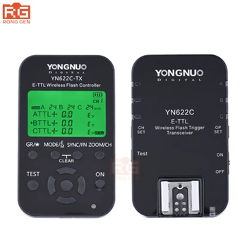Yongnuo YN 622C auta, YN-622C Bezdrôtový ETTL HSS 1/8000S Flash Trigger radič + Vysielač pre Canon 1100D 1000D 650D 600 D