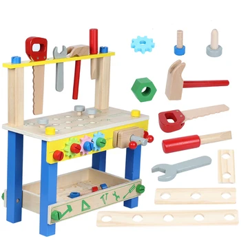 Montessori Materiál Vzdelávacích Hračiek, detských Drevených Diy Hrať Dom Hračky Simulácia Multifunkčná Súprava na Opravu detských Hračiek