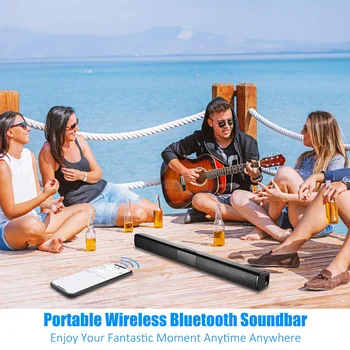 20W TV Sound Bar Drôtové a Bezdrôtové Bluetooth Domov Surround SoundBar pre PC Divadlo TV Reproduktorov