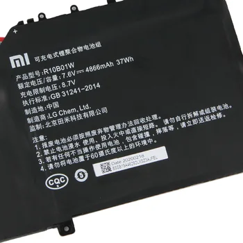Originálne Náhradné Batérie Pre Xiao Mi Vzduch 12.5-palcový Notebook 161201-01 161201-AA R10B01W Originálne Batérie 4866mAh