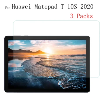 3Piece Pre Huawei MediaPad T10s Tvrdeného Skla Screen Protector Pre Huawei Matepad T10s T10 AGS3-L09 AGS3-W09 Sklo Filmy