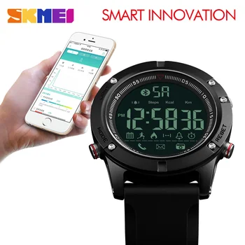 Móda Šport Smart Hodinky, Luxusné Značky SKMEI Bluetooth Krokomer Kalórií Digitálne Náramkové Hodinky Vodotesné Vojenské LED Smartwatch