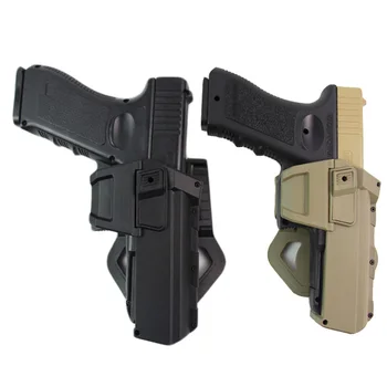 Taktické Hnuteľného Pištole a Revolvery Airsoft Gun Puzdro pre Glock 17 18 s Baterku alebo Laser Namontované Závesu Pravej Strane Pása