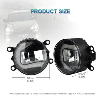 2x 2V1 3,0 palca Hmlové Svetlá s LED diódami Montáž Denných prevádzkových DRL Svetlo Na Renault Megane Twingo Clio Esate Pôsobeniu Duster