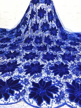 Africké francúzsky Nežnej Čipky Textílie 2020 Najnovšie Nigérijský francúzskej Čipky a Tylu s flitrami Vysokej Kvality Nežnej Čipky Textílie