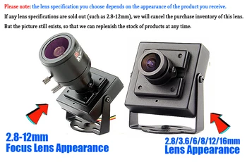 Super Malý AHD MINI CCTV kamery Sony imx323 2.0 MP 1080P kovový Bezpečnostný Dohľad micro Video monitorovanie vidicon s držiakom