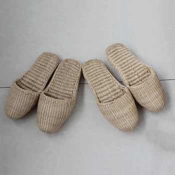 2020 ochrana životného prostredia nové pánske slamy papuče dámy ručné Čínsky sandále unisex leto doma topánky nový pár topánok