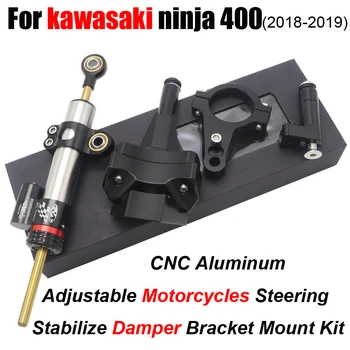 CNC Hliníka, Motocyklové Príslušenstvo Klapky Riadenia Stabilizovať riadenia Bezpečnosti Pre kawasaki Ninja400 ninja 400 Z400 ZX-4R ZX4R