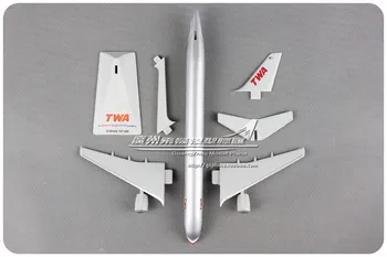 23 cm American Airlines TWA Boeing B757-200 708TW 1: 200 Plastové Montáž Lietadiel Model Pre Dospelých Dieťa Vianoce, Narodeninové Darčeky