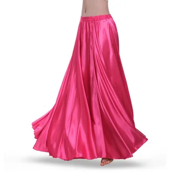 Satin Svieti Brušného Tanca Sukne pre Ženy, Big Swing Cigán španielsky Flamenco Dancesuit Kostýmy Fáze Nosenie Výkon Oblečenie