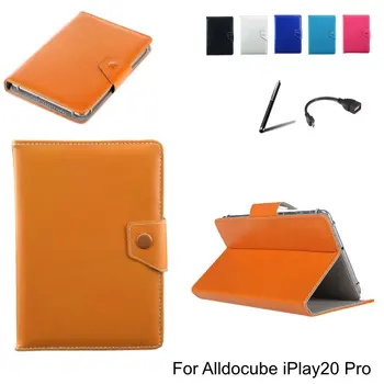 Pre Alldocube iPlay20 Pro / iPlay20 10.1 palcový Tablet PU Kožené Knižné Magnetický Stojan, Puzdro + Stylus Pen + OTG Kábel