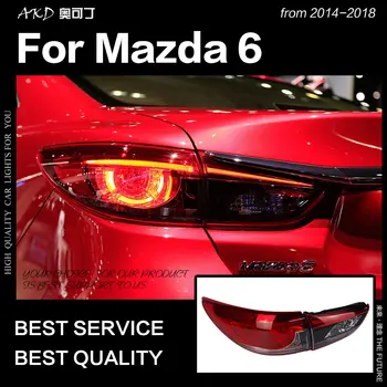 AKD Auto Styling pre Mazda 6 zadné Svetlá-2018 Mazda6 Atenza LED Chvost Lampa LED DRL Signál Brzdy Zadnej auto Príslušenstvo