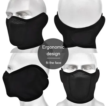 Zimné Lyžiarske Teplé Maska Vetru Cyklistické Polovicu Tváre Masku MTB Jazdenie Vlhkosti-dôkaz chrániče sluchu pre Vonkajšie Beh