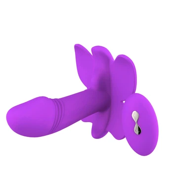 Motýľ Nositeľné Dildo Vibrátor pre Ženy Masturbator Nohavičky G Mieste Stimulátor Klitorisu Diaľkové Ovládanie Nohavičky Dospelých, Sexuálne hračky