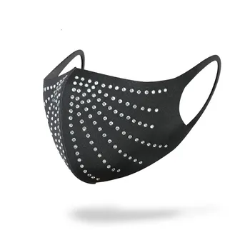 Ženy, Luxusné Šperky Maska na Lesk Drahokamu Faux PearlDustproof Klubu Strany bočný Kryt šperky maska