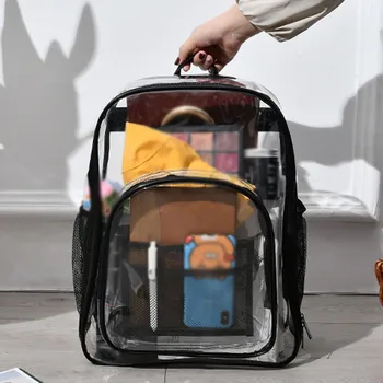 Transparentné Pvc Batoh Pár Modelov Dospievajúce Dievčatá Candy Farby Jelly Tašky Bookbag Crystal Veľkú Kapacitu Travel Pack
