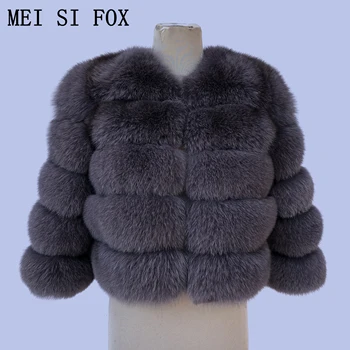 Zimné 2020 módne dámy krátke oddiel prírodné kožušiny kabát líška srsť srsť vesta líška srsť srsť prírodné kožušiny vysokej kvality fox kožušiny