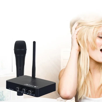 K2 Bezdrôtový Mini Rodinných Domov Karaoke Echo Systém, Ručné Spev Stroj Box Mikrofón Karaoke Prehrávač