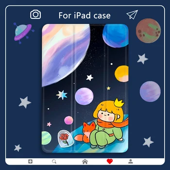 Malý Princ pre ipad pro 11 prípade Cartoon Astronaut PU Kožené Pevný Zadný Kryt Pre 10.2 ipad 7. generácie prípade Mini 2