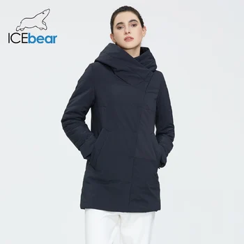 ICEbear 2020 Klesnúť nové dámy kabát vetru teplé krátka bunda na zips dizajn a módne vetrovka oblečenie pre ženy GWC20508I