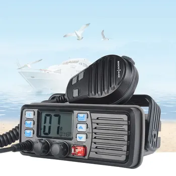 25W Vysoký Výkon VHF Marine Band Walkie Talkie Mobilných Loď Vysielač Nepremokavé obojsmerné Rádiové Vstavané DSC RS-507M