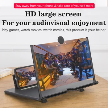 14-palcový 3d displej telefónu zosilňovač HD Oči Ochranu Displeja Video univerzálny Displej Zosilňovač, Podpora smart telefónu