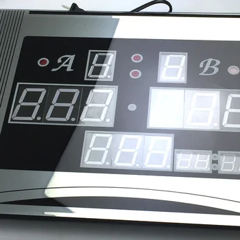 Elektronické Digitálne hodnotiacej tabuľky 147T s diaľkovým ovládaním pre Pool Biliard Tabuľky môžete zobraziť čas Snookerový stôl elektronické hodnotiacej tabuľky