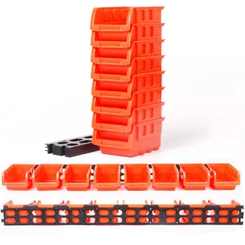 Toolbox ABS Awall-montáž úložný box skladací zásobník hardvéru skrutku nástroj organizovať box diely garáž jednotky police komponenty políčko