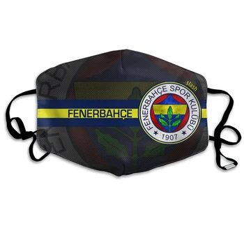 Turecko Fenerbahce Futbalový Klub Logo Úst Masky Postavený v roku 1903, Opakovane žinka Maska Umývateľný Ochrany Maska Pre Dospelých, Deti
