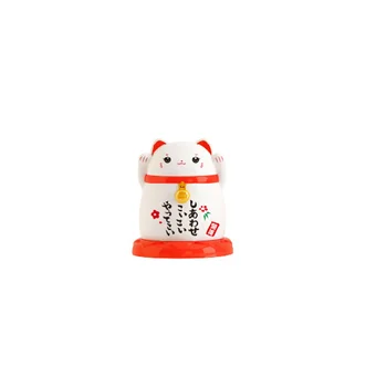 Kreatívne Roztomilý Japonskom Štýle Kreslených Šťastie Mačka Špáradlo Plechovky Kazety Špáradlá Držiteľ Plastové Protiprachová Domáce Dekorácie