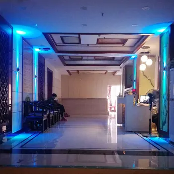 LED dvojité hlavu nástenné svietidlo jednoduché osobnosti tvorivý hliníkové 2W lampy obývacia izba chodba KTV hotel dekoratívne steny sconce