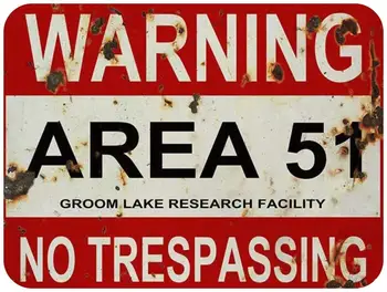 Retro Reprodukcia Area 51 Varovanie Č TrespassingMetal Tin Prihlásiť Upozorniť Retro Novinka Človek Jaskynný Muž Jaskyňa Bar Garáž Stenu opasok 8x12 Palec