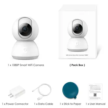 Xiao Dohľadu Camera1080P IP Smart Fotoaparát, WiFi 360 Uhol Nočné Videnie Videokamera Video Webcam Dieťa Home Security Monitor