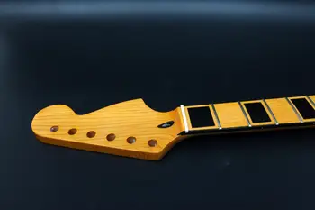 Elektrická Gitara Krku 22 pražec 25.5 Palcový vintage javorový Hmatník gitary časti Žltá krku gitary