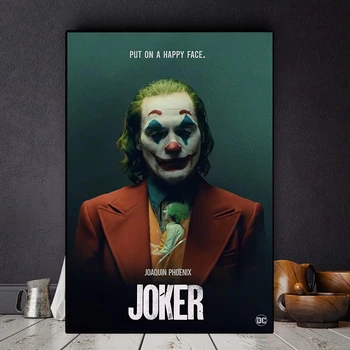 Darebák Fajčenie Joker Film Umenie Plagátu Plátno na Stenu Joaquin Phoenix Výtlačkov a Plagát, Obraz Komické Obývacia Izba Domáce Dekorácie