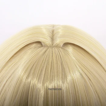 Fialová Evergarden Cosplay Parochne Blond Dlhé Rovné Tepelne Odolných Syntetických Vlasy Parochňa + Parochňu Spp + Čierne Stuhy