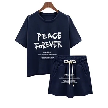 2020 Nové Dámske Pyžamo Nastaviť Príležitostné Letné Šortky, Krátke Voľné Sleepwear Odev Pyžama Nastaviť Femme Pijama Mujer