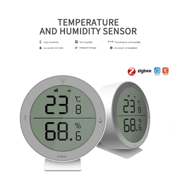 LCD Displej, Teplomer pre domáce tuya ZigBee 3.0 Teploty Vlhkosti Snímač monitorovania v reálnom čase prostredníctvom aplikácie DIY smart home