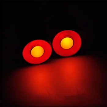 1PCS Angel & Demon Eyes s LED 2 Led Žiarovky Svetlometu Scheinwerferfor 1/10 RC Auta 22 mm