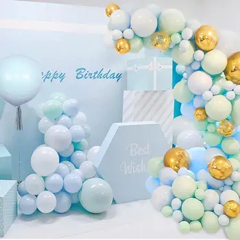 Macaron Počet Balónov Arch Narodeniny Balónikov 1 2 3 4 1. Narodeniny Happy Birthday Party Dekor Deti, Dospelých Balon Konfety Baloon